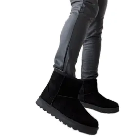 Bottes de neige courtes isolées noires Menaggio le noir