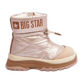 Bottes de neige isolées pour enfants avec fermeture éclair Big Star MM374197 beige