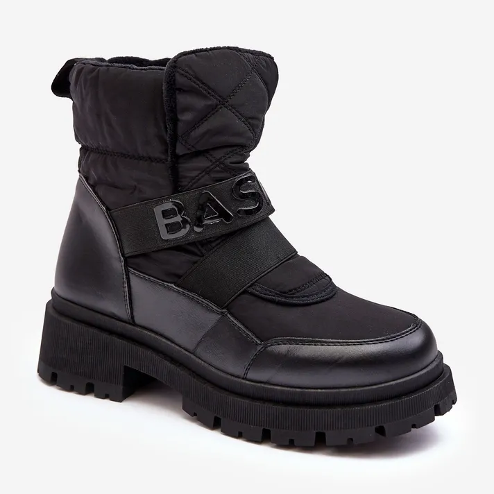 PS1 Bottes de neige isolées à fermeture éclair pour femmes noires Zeva le noir