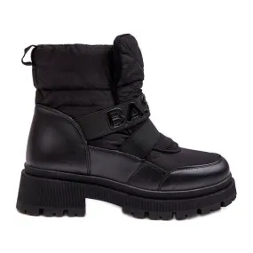 PS1 Bottes de neige isolées à fermeture éclair pour femmes noires Zeva le noir