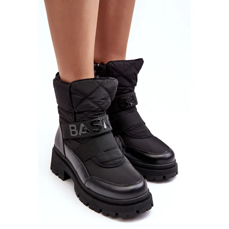 PS1 Bottes de neige isolées à fermeture éclair pour femmes noires Zeva le noir